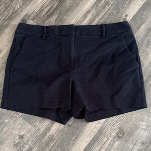 LOFT Black High-Rise Tailored Shorts